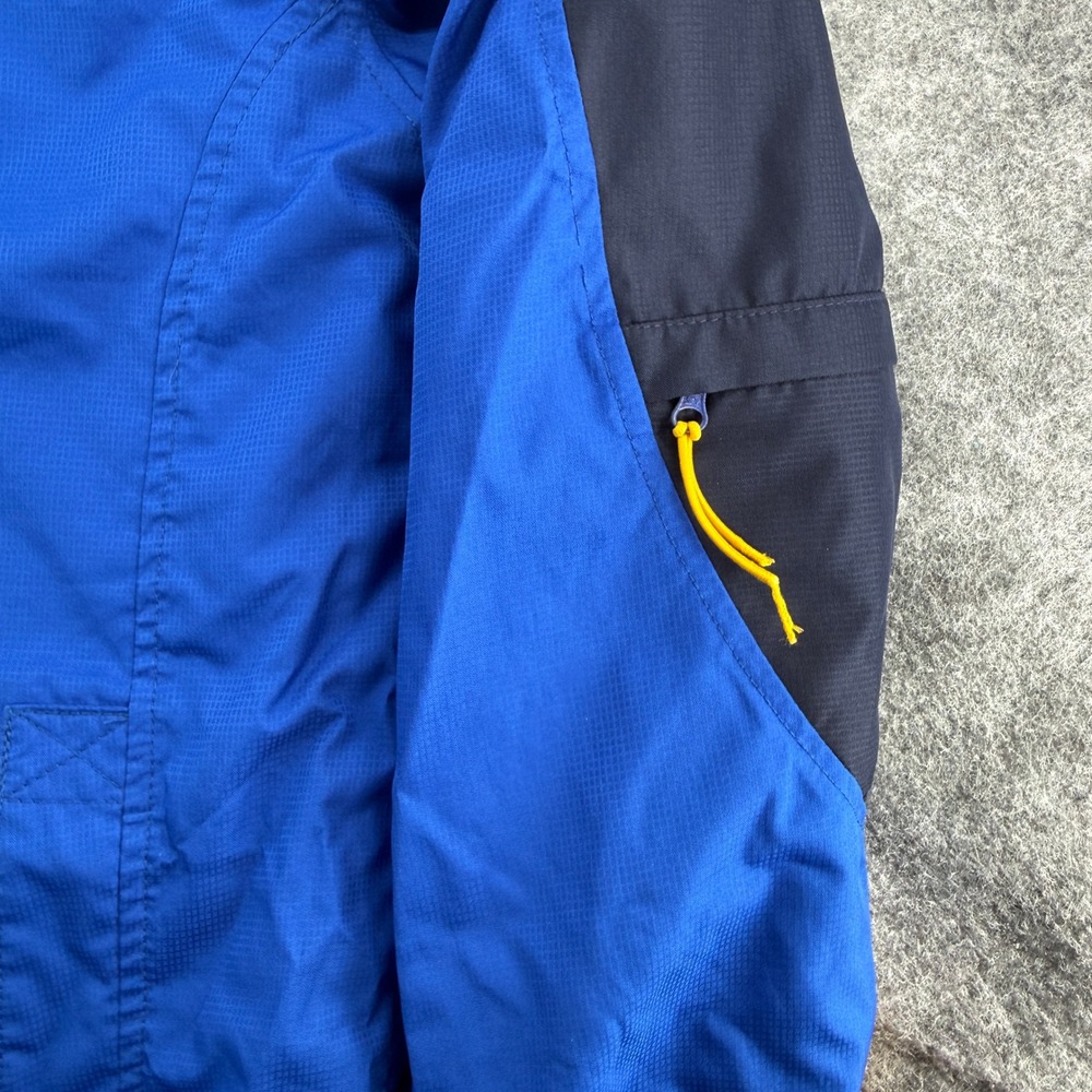 Starter Windbreaker Jacket Mens Small Blue Colorblock Full Zip Mesh Lined - Picture 14 of 16